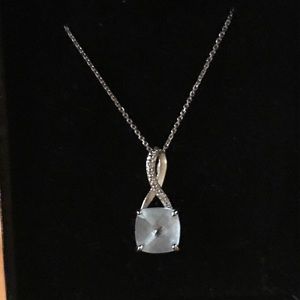 Light blue topaz necklace